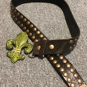 Women's Mardi Gras Belt with Decorative Buckle